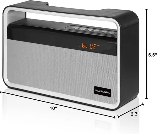 Vista 5 de Bell+Howell BH75TWS True Wireless Stereo Link Neo-Retro Altavoz Bluetooth con mango
