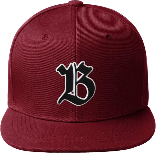 Vista 593 de Daxton Gorra clásica con visera de billete plano con letras del alfabeto inglés antiguo de la A a la Z
