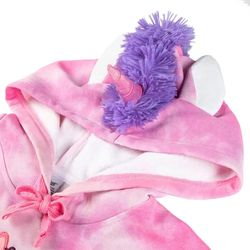Vista 7 de Bioworld Squishmallows Lola The Unicorn Juniors - Sudadera con capucha rosa para mujer, Rosado