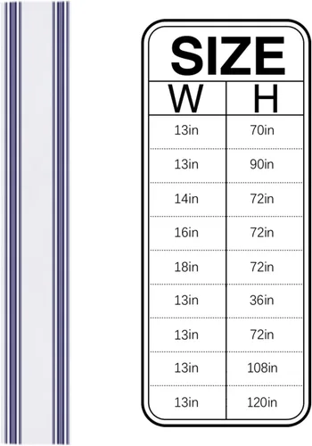 Vista 6 de Nautical Navy Blue Vertical Striped Table Runner Dresser Scarves, 13x36In Non-Slip Rectangular Table Dress Scarf White Kitchen Dinner Tables Decor