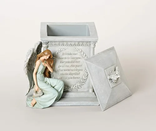 Vista 4 de Roman - Urna para cenizas de 8,5" pulgadas de altura "Forever with the Angels". 48476