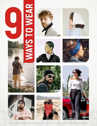Vista 6 de GOT Sports Bandana de enfriamiento UPF 50+ para hombres y mujeres, termorregulación, absorbe la humedad, protección solar, bandana para el cuello