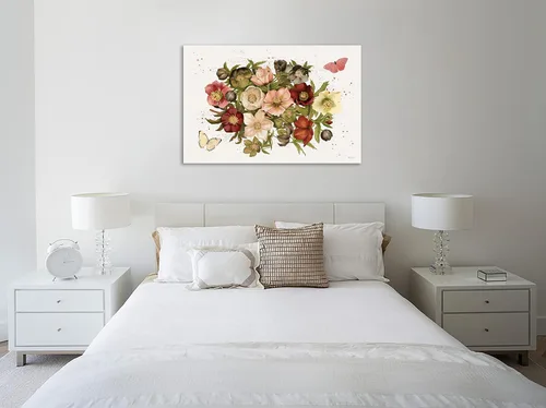 Vista 2 de Jaxson Rea "Vintage Petals IV Gallery Wrapped Canvas by Katie Pertiet, 15" x 10