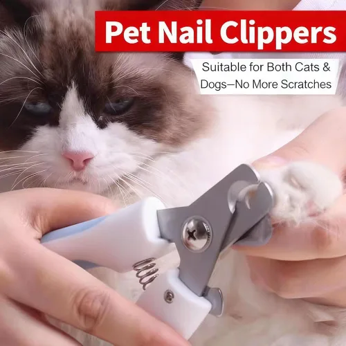 Vista 3 de This 6-in-1 pet grooming kit is designed specifically for Devon Rex cats and includes a brush, pin brush, shampoo dispenser, grooming gloves, nail