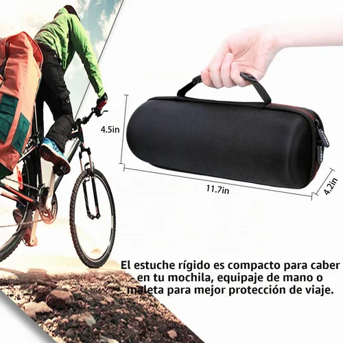 Vista 4 de LTGEM - Funda compatible con altavoz portátil JBL Pulse 4, color negro