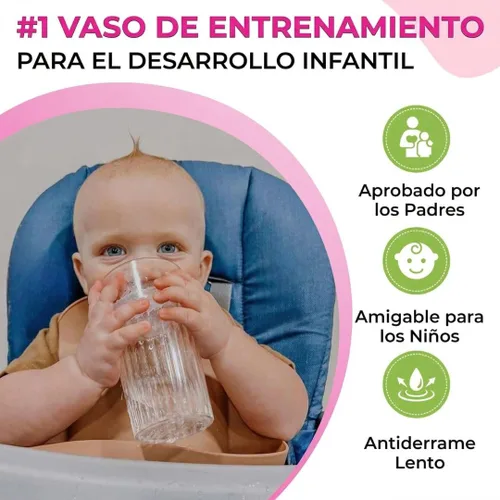 Vista 6 de Reflo Smart Cup - Paquete de vaso inteligente (azul, paquete de 1) Entrenamiento de destete Montessori para niños pequeños, diseño de vaso abierto