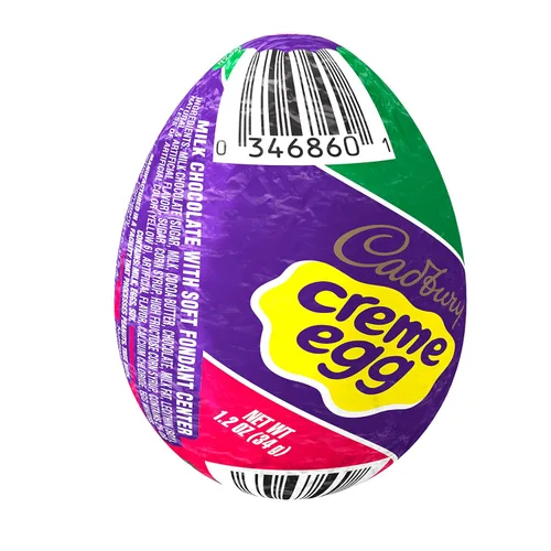Vista 3 de CADBURY CREME EGG - Caramelo de chocolate con leche, Pascua, huevos de 1.2 onzas (48 unidades)