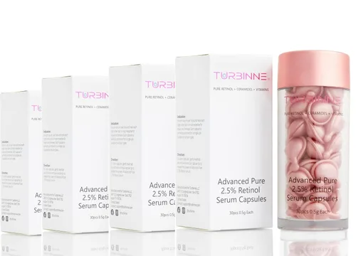 Vista 10 de TURBINNE Cápsulas de suero de retinol puro al 2.5%. Luce 5 años más joven en solo 30 días. Potente antienvejecimiento, hidratación profunda