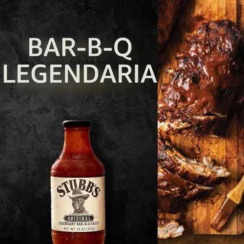 Vista 20 de Salsa de barbacoa Stubb’s, Original, Sin OMG, Sin gluten, Certificada Kosher, Sin jarabe de maíz de alta fructosa, Sabor original picante, Salsa
