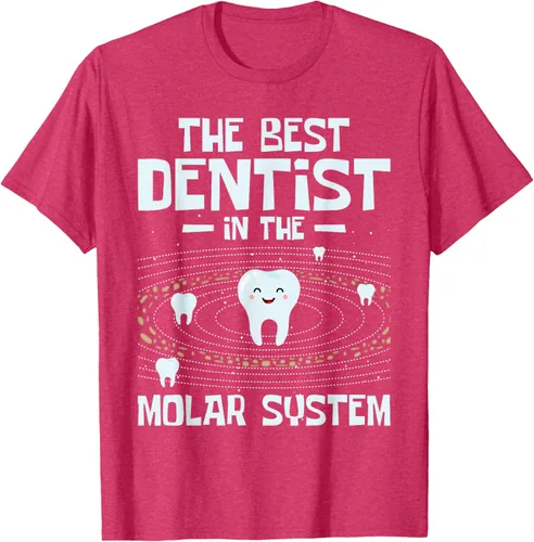 Vista 21 de El mejor dentista - Molar Teeth Dental Odontología DDS Camiseta Negro