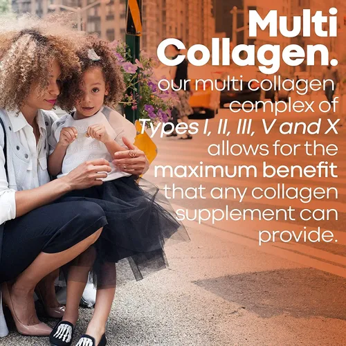 Vista 8 de Herbtonics Gomitas de colágeno múltiple con cápsulas de colágeno múltiple tipo I, II, III, V y X, péptidos de proteínas y complejo de órganos