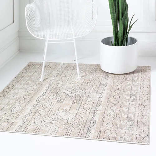 Vista 25 de Unique Loom Portland Collection - Alfombra de área (2 pies 2 pulgadas x 3 pies 1 pulgada, rectangular, marfil / gris)