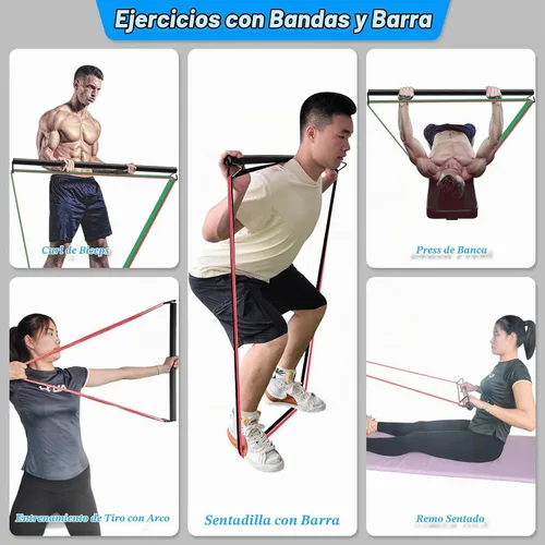 Vista 4 de Brebebe Correa de anclaje de puerta para ejercicios de bandas de resistencia, anclaje de múltiples puntos para gimnasio en casa, banda de puerta