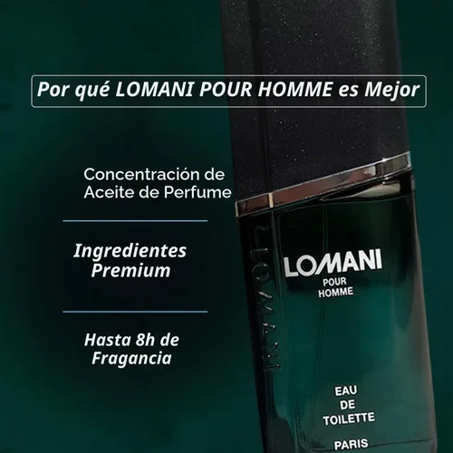 Vista 4 de Lomani Signature Eau de Toilette Spray para hombre, 3.3 onzas