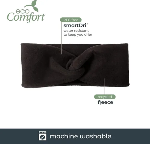 Vista 2 de isotoner Diadema de forro polar suave y acogedora reciclada para mujer