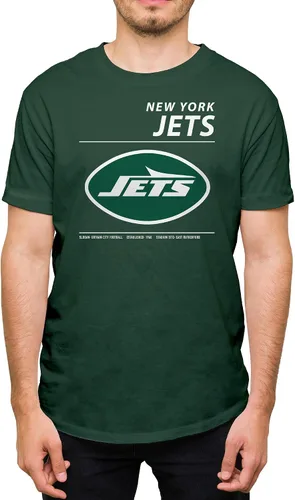 Vista 10 de Hybrid Sports NFL - Team Logo and Stats - Adult Unisex Short Sleeve Fan T-Shirt for Men and Women - Officially Licensed