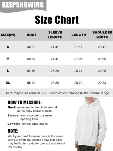 Vista 6 de KEEPSHOWING Sudadera con capucha de forro polar para hombre, cálida para invierno, atlética, casual, con bolsillo tipo canguro