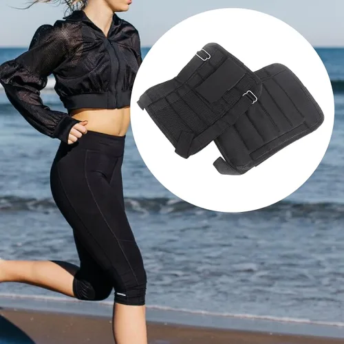 Vista 3 de 2 piezas de pesas de tobillo para piernas, suministros de equipo práctico, entrenamiento de fuerza para correr, entrenamiento, gimnasio, fitness