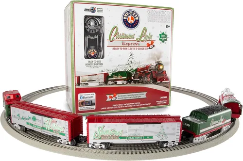 Vista 3 de Lionel Christmas Light Express LionChief 5.0 Juego de Tren Eléctrico de Escala O con Bluetooth y Control Remoto