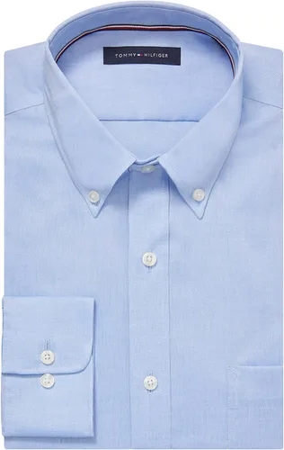 Vista 3 de Tommy Hilfiger Cuello de botón sólido de ajuste regular para hombre