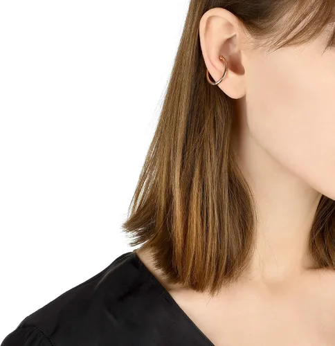 Vista 2 de Chow Sang Sang Lets Play - Aretes de aro individual de oro de 18 quilates para mujer 89764E se venden solos no pares