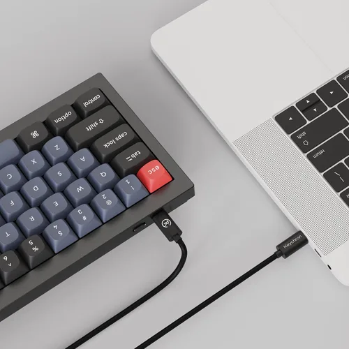 Vista 8 de Keychron Q2 - Versión de perilla de teclado mecánico con cable 65 diseño QMKVIA macro programable con interruptor Gateron G Pro marrón