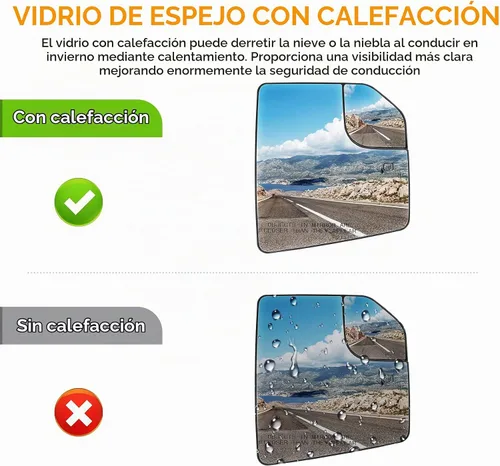Vista 3 de F150 - Espejo lateral derecho del pasajero de repuesto compatible con Ford f-150 2015 2016 2017 2018 2019 2020 Espejo retrovisor calefactado