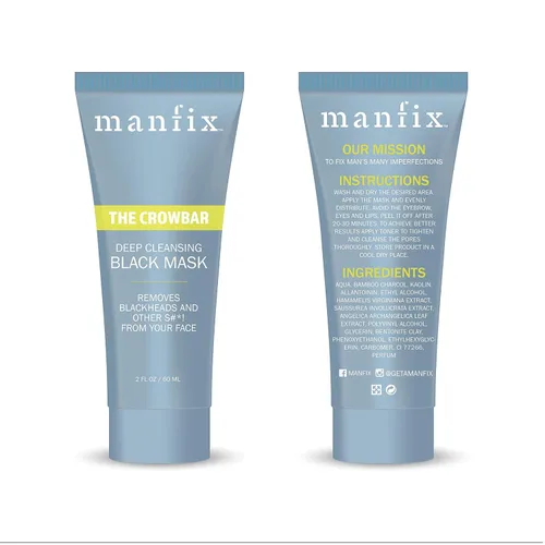 Vista 6 de Mascarilla facial de limpieza profunda de carbón negro, 2 onzas