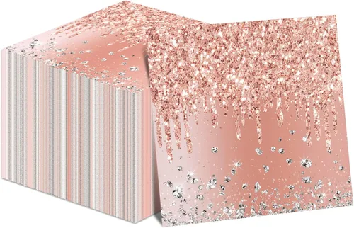 Vista 8 de 50 servilletas de papel de eucalipto, color verde salvia, decoración de fiesta de cumpleaños, servilletas de postre desechables con temática