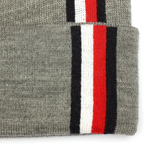 Vista 4 de Tommy Hilfiger Sombrero de puño vertical global a rayas para hombre