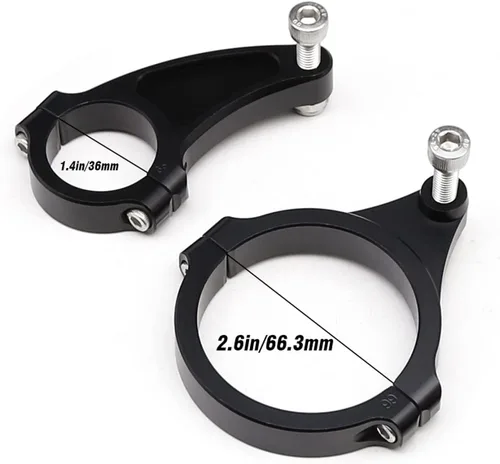 Vista 2 de Kit de amortiguador de dirección de scooter eléctrico para King GT King GT Pro Kaabo Wolf King+ (negro)