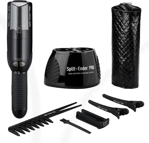 Vista 12 de Split-Ender PRO - Herramienta de Belleza Profesional Original - Recortadora de Puntas Abiertas Inalámbrica para Cabello Dañado, Seco, Quebradizo