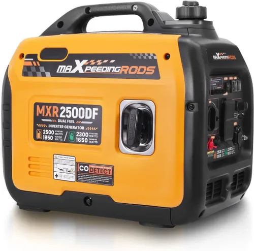 Vista 8 de maXpeedingrods 2450 Watt Portable Inverter Generator for Camping, Home MXR2450 Small Generator 17kg, Gas Powered, CO Sensor, RV Ready, Parallel &