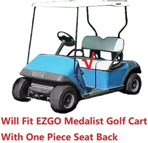 Vista 2 de Huskey Parts Company EZGO - Funda de asiento delantero naranja con costuras de diamante Medalist TXT 94-13, carrito de golf, 2 unidades naranja