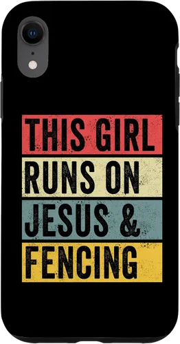 Vista 8 de Funda divertida para iPhone 14 con diseño de perros de Jesús y esgrima, entrenador de esgrima, para papá