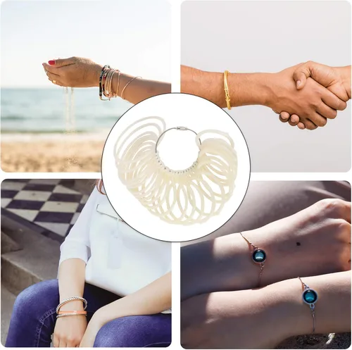 Vista 9 de Happyyami Pulsera Círculo Anillo Tamaño Herramienta de Medición Herramienta de Medición Joyería Herramienta de Medición Pulsera