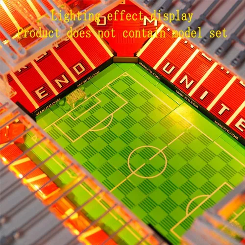Vista 8 de GEAMENT - Kit de luces LED compatible con LEGO Old Trafford-Manchester United - Juego de iluminación para modelo de construcción Creator 10272