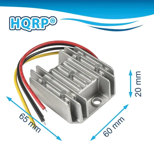 Vista 6 de HQRP Convertidor de aumento de corriente continua de 12 V de hasta 24 V 3 A, regulador de voltaje de 72 W, convertidor de corriente continua