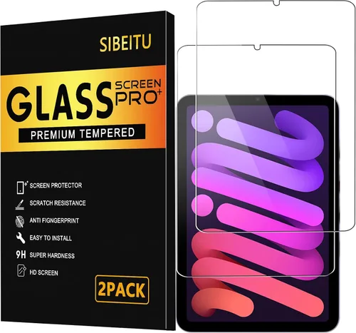 Vista 8 de SIBEITU Protector de pantalla para iPad Mini 5/4ª generación, dureza 9H, protector de película de vidrio templado de 7.9 pulgadas (paquete de 2)