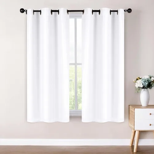Vista 29 de Superior Cortinas opacas, aisladas, cortinas con bloqueo solar para dormitorio, sólidas, texturizadas, ventana de sala de estar, tejido térmico