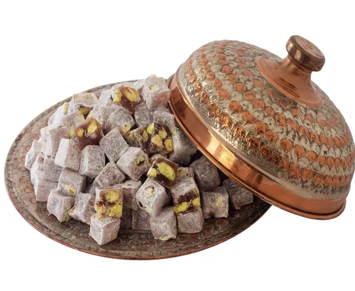 Vista 6 de Cerez Pazari Turkish Delight - Caja de regalo mediana de caramelo de pistacho gourmet de alta calidad, 14.8 onzas, dulce y lujoso, confitería