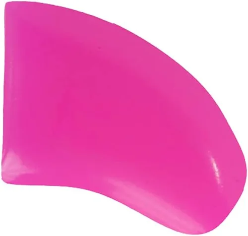 Vista 2 de Tapas de uñas suaves para garras de perro, pintalabios, color rosa, talla XS