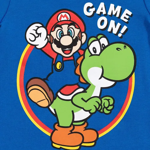 Vista 4 de SUPER MARIO Mario Yoshi - Conjunto de mameluco y sombrero de sol para bebé