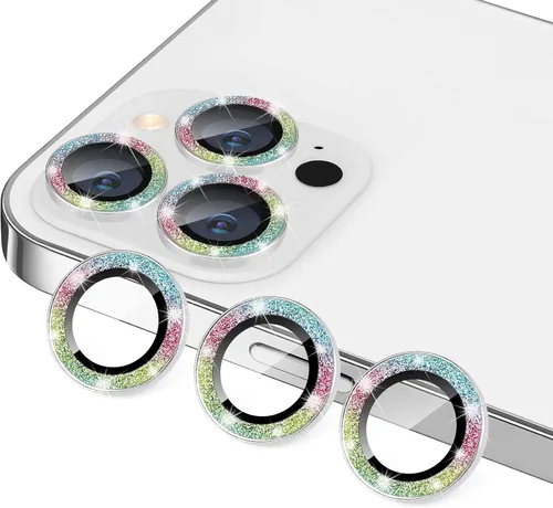 Vista 84 de Compatible con iPhone 13 Pro para iPhone 13 Pro Max, protector de lente de cámara antiarañazos, vidrio templado 9H, protector de cámara de metal a