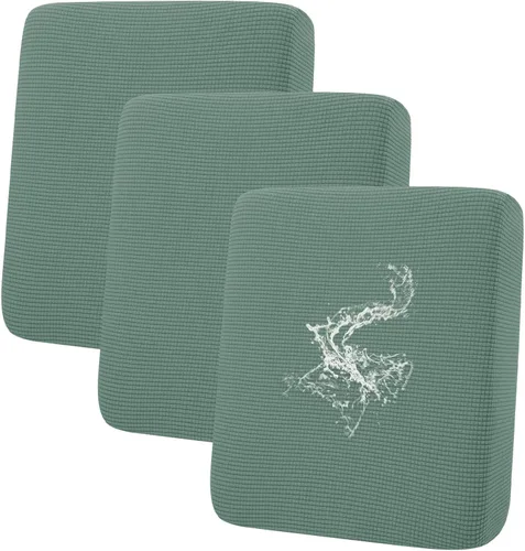 Vista 145 de Fundas impermeables para sofá seccional, fundas de cojín antideslizantes para sofá Ajuste seccional en forma de L, tela jacquard elástica, parte
