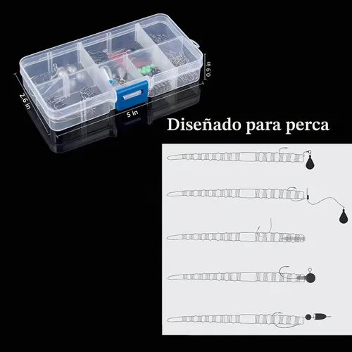 Vista 6 de Juego combinado de caña de pescar, 6.9 ft/6.89 pies, 145 piezas, kit de accesorios de pesca, cañas plegables, carrete giratorio, carretes de alta