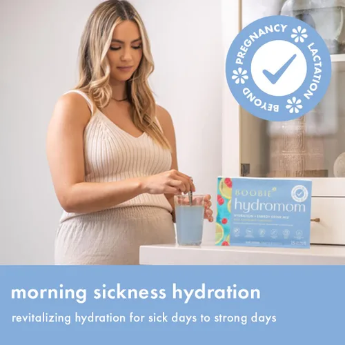 Vista 3 de Boobie Hydromom Mezcla de bebida de superalimento con electrolitos, Limonada de frambuesa azul Refrescante impulso de energía e hidratación