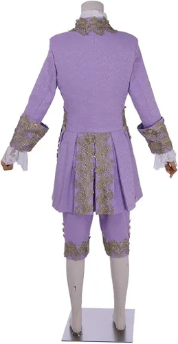 Vista 5 de Disfraz victoriano para hombre traje de rococó chaleco de príncipe para cosplay de Halloween