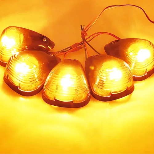 Vista 7 de 5X Luces de Señalización de Techo de Cabina LED Ámbar Luces de Holgura Superiores Compatibles con Ford 1999-2016 F150 F250 F350 F450 F550 Super Duty
