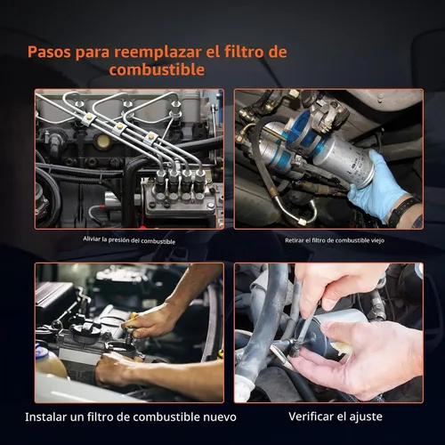Vista 6 de HiSport Filtro de combustible FG481 - Compatible con Chevrolet y GMC